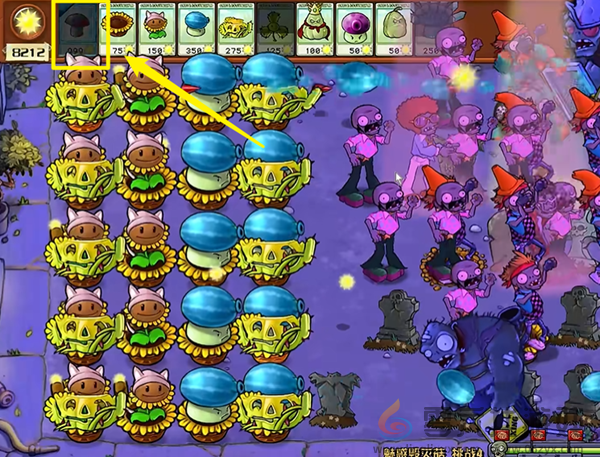 《植物大战僵尸杂交版》魅惑毁灭菇4通关攻略(图5)